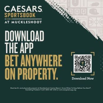 Caesars Sportsbook Launches App at Muckleshoot Casino Resort in Washington