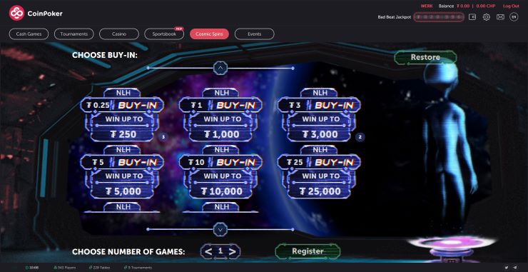 Coinpoker is the best poker site in SG