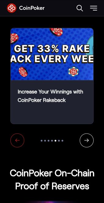 Coinpoker MY Mobile Interface