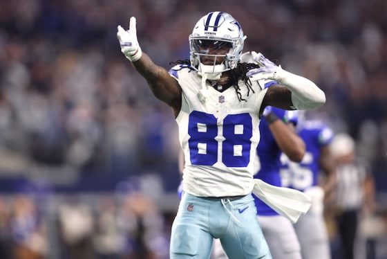 Dallas Cowboys wide receiver CeeDee Lamb (88) celebrates during the second half against the Seattle Seahawks.