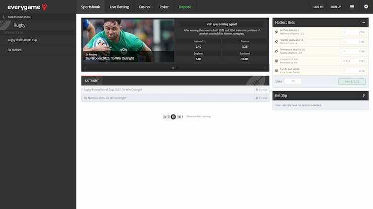 EveryGame - top rated rugby league betting site