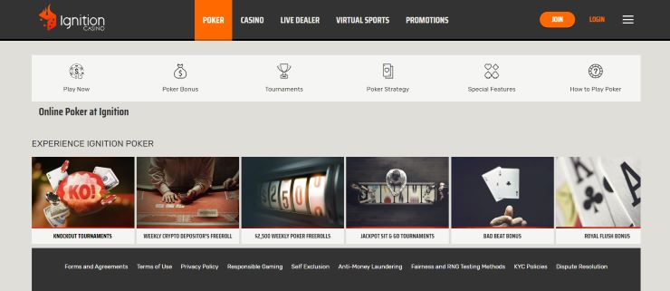 Ignition Casino - one of the best poker sites for real money in Malaysia