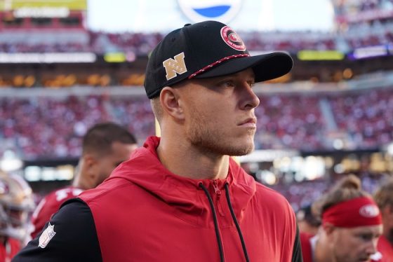 San Francisco 49ers running back Christian McCaffrey (23).