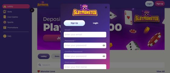 SlotMonster review - Sign up on SlotMonster