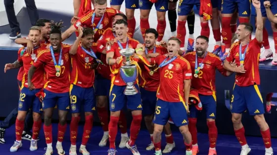 Spain Celebrating EURO 2024 Win