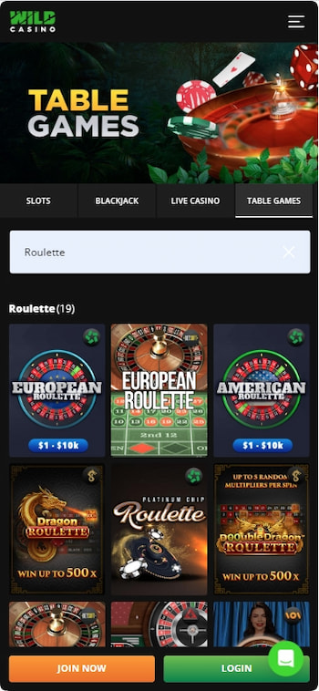 best online roulette casinos wild casino mobile roulette