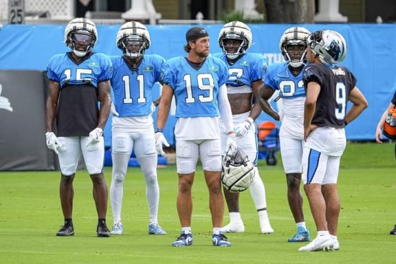 panthers training camp QB and WRs art (1)