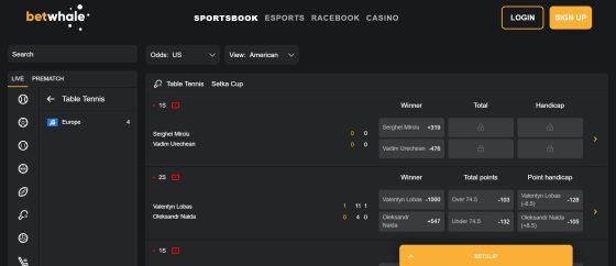 BetWhale - the bese new betting site for US bettors