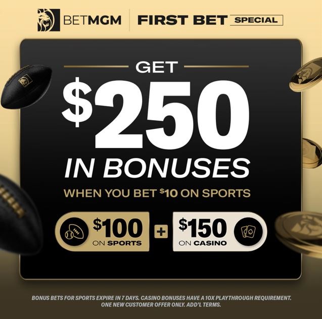 BetMGM Launches 'Bet $10, Get $250 in Bonuses' Casino, Sportsbook Offer Promo For Prime Day