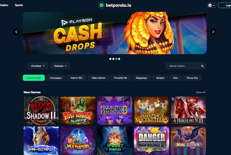 BetPanda casino games