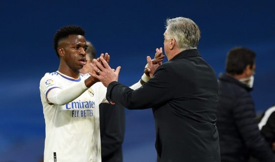 Carlo Ancelotti Vinicius Jr. Real Madrid