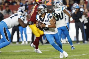 Carolina Panthers quarterback Bryce Young (9).