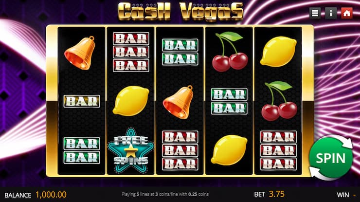 Cash Vegas slot by Saucify