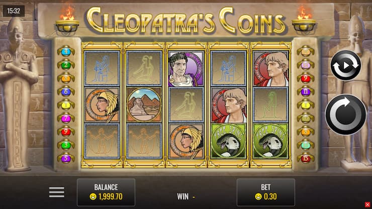 Cleopatra's Coins slot from Rival Gaming