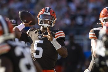 Cleveland Browns quarterback Jameis Winston (5).