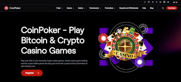 CoinPoker - top Novomatic casino site