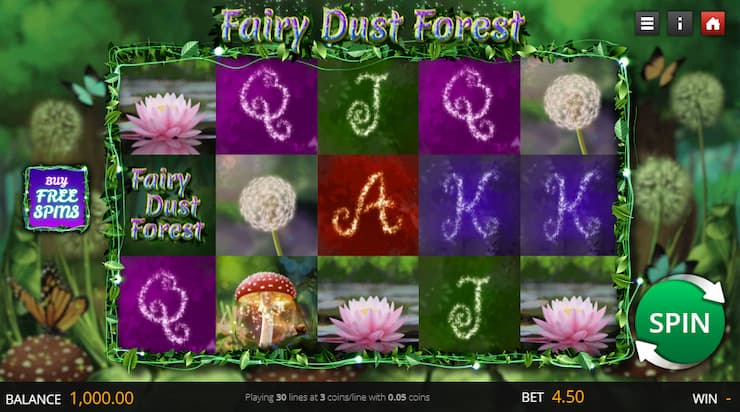 Fairy Dust Forest slot by Saucify