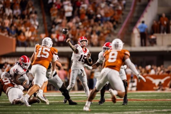 Georgia Bulldogs quarterback Carson Beck.