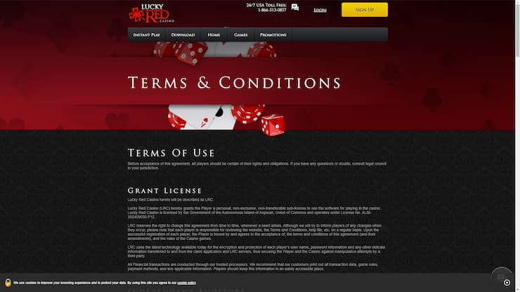 Lucky Red terms and conditions