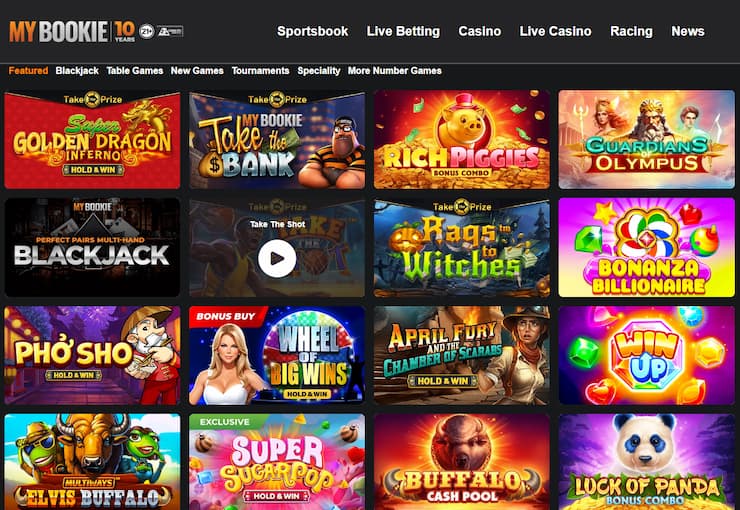 MyBookie - one of the most trusted Rival Gaming casinos