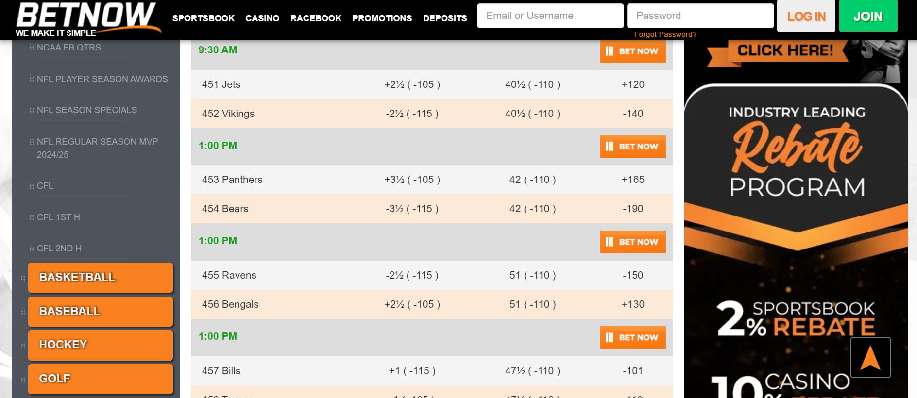 BetNow - top rated MD sportsbook