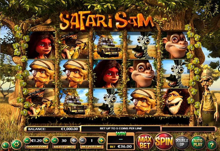 Betsoft Safari Sam slot