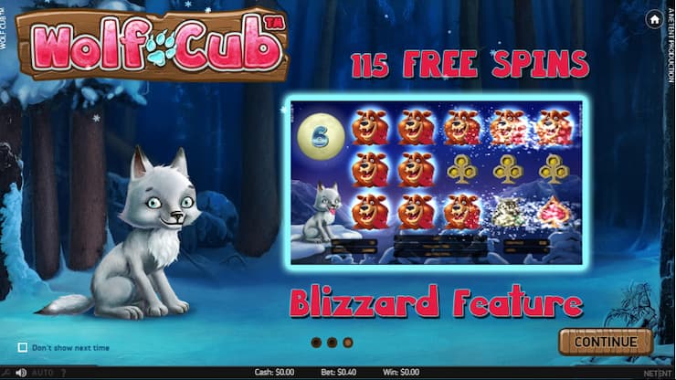 Wolf Cub NetEnt slot