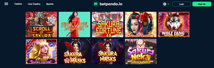 Betpanda Quickspin games selection - Elk Studios casino alternative option