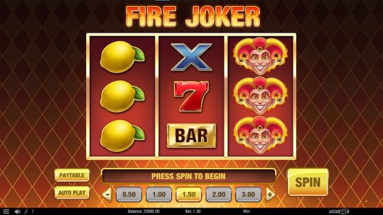 Fire Joker Play'n Go slot