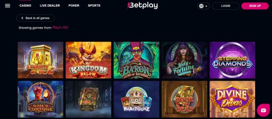 Betplay - one of the best Play'n Go casinos