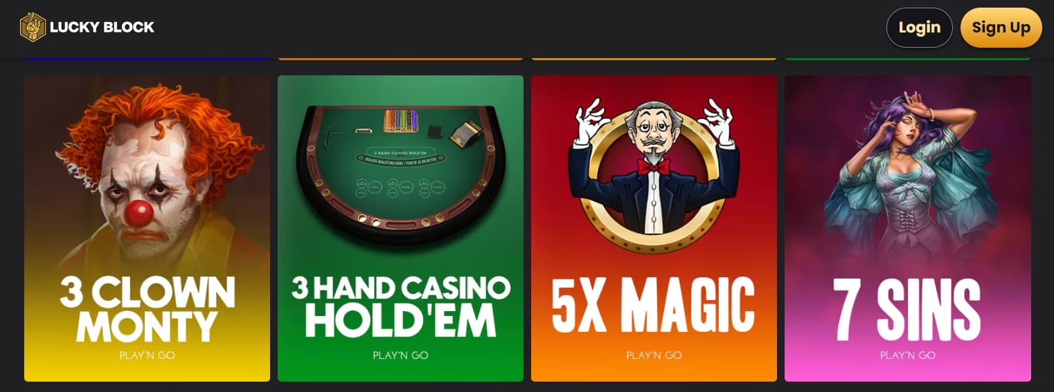 Lucky Block - top rated Play n Go casino site