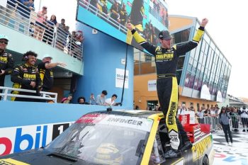 truck grant enfinger celebrates homestead playoff win (1)