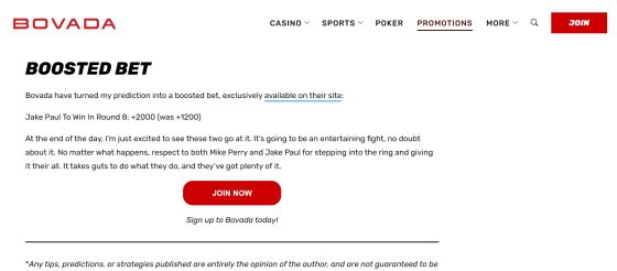 what does tailing mean in betting boxing at Bovada