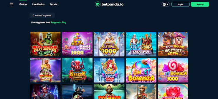 Betpanda one of the best Pragmatic Play casinos