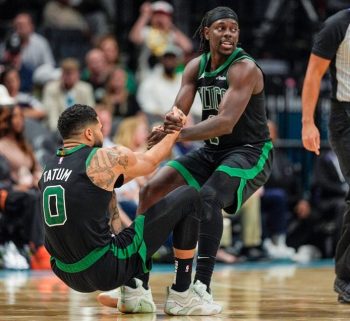 Boston Celtics Jaylen Brown Slams Charlotte Hornets Grant Williams for 'Ray Lewis'-Like Hit on Jayson Tatum