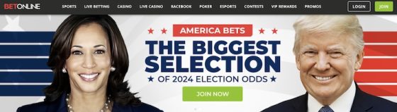 BetOnline Offering Free Bets For The 2024 U.S. Election 