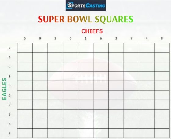 super bowl squares template free download